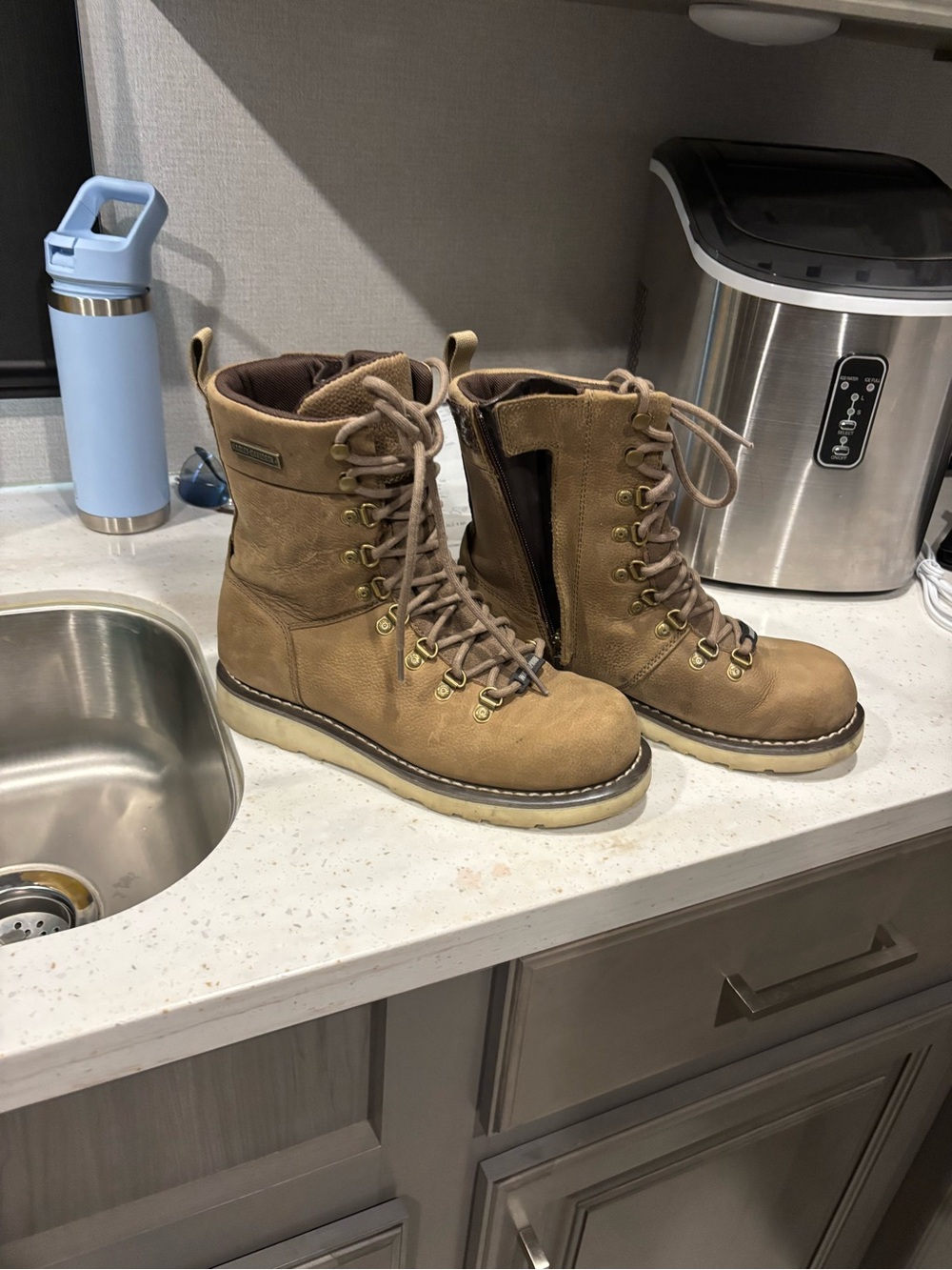 Harley-Davidson Tan women’s suede boots